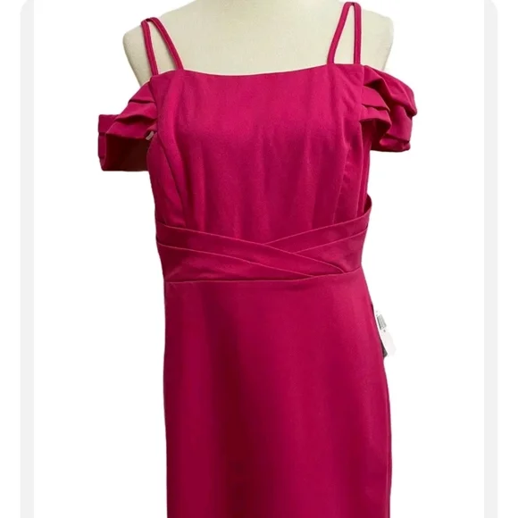 Teeze Me | Dresses | Teeze Me Cold Shoulder Hot Pink Dress Women Juniors  Size 516 | Poshmark